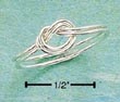 
Sterling Silver Double Love Knot Ring
