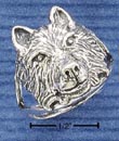
Sterling Silver Medium Wolf Head Ring
