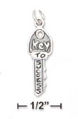 
Sterling Silver Key To Success Charm
