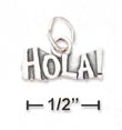 
Sterling Silver Antiqued Hola! Charm
