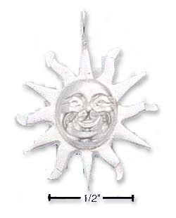 
Sterling Silver DC Smiling Sun Charm
