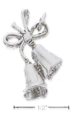 
Sterling Silver Bells With Bow Charm

