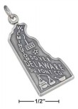 
Sterling Silver Delaware State Charm
