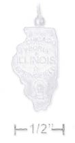 
Sterling Silver Illinois State Charm
