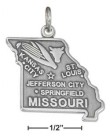
Sterling Silver Missouri State Charm
