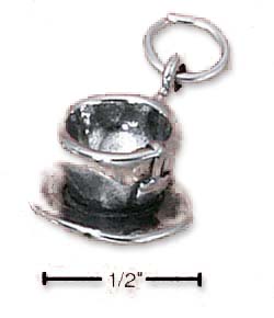 
Sterling Silver Cup And Saucer Charm
