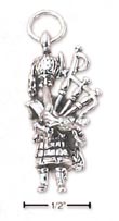 
Bagpipe Player With Instrument Charm
