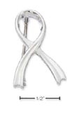 
Sterling Silver Awareness Ribbon Pin
