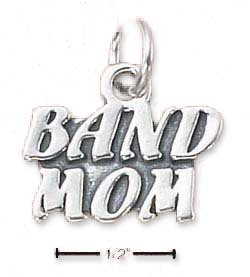 
Sterling Silver Band Ring Mom Charm
