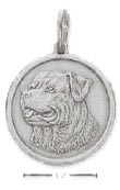 
Sterling Silver Rottweiler Id Charm
