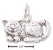 
Sterling Silver Whimsical Cat Charm
