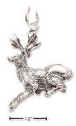 
Sterling Silver Antiqued Deer Charm
