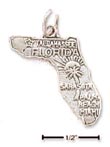 
Sterling Silver Florida State Charm
