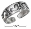 
Sterling Silver Footprints Toe Ring
