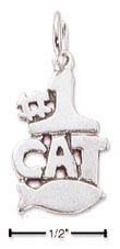 
Sterling Silver Number 1 Cat Charm
