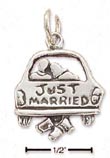 
Sterling Silver Just Married Charm
