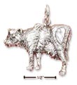 
Sterling Silver Antiqued Cow Charm
