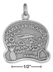 
Sterling Silver Hawaii State Charm
