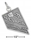 
Sterling Silver Nevada State Charm
