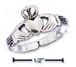 
Sterling Silver Claddaugh Toe Ring
