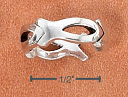 
Sterling Silver Life Fish Toe Ring
