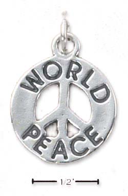 
Sterling Silver World Peace Charm
