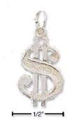 
Sterling Silver Dollar Sign Charm
