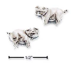 
Sterling Silver Pig Post Earrings
