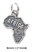 
Sterling Silver Africa Map Charm
