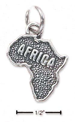 
Sterling Silver Africa Map Charm
