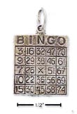 
Sterling Silver Bingo Card Charm
