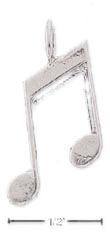 
Sterling Silver Music Note Charm
