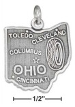 
Sterling Silver Ohio State Charm
