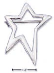 
Sterling Silver Star Outline Pin
