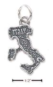 
Sterling Silver Italy Map Charm
