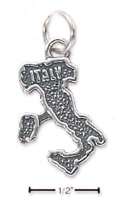 
Sterling Silver Italy Map Charm
