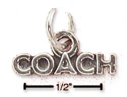 
Sterling Silver Coach Charm
