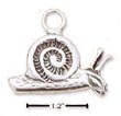 
Sterling Silver Snail Charm

