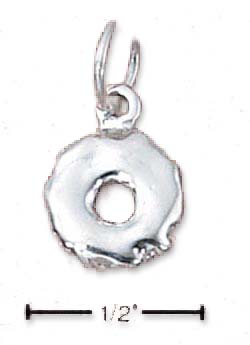 
Sterling Silver Donut Charm

