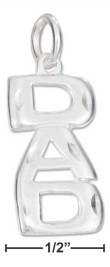 
Sterling Silver Dad Charm
