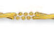 
14k Yellow 3 mm Fancy Bead Link Anklet - 
