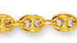 
14k Yellow 5 mm Puffed Mariner Link Ankle
