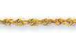 
14k Yellow 2.3 mm Large Rope Link Anklet 

