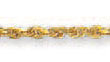 
14k Yellow 2.5 mm Heavy Rope Link Anklet 

