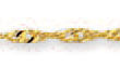 
14k Yellow 2.1 mm Large Singapore Link An
