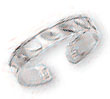 
14k White Diamond-Cut Toe Ring
