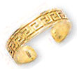 
14k Yellow Greek Key Toe Ring
