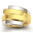 
14k Two-Tone Double Bypass Ring
