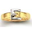 
14k Two-Tone Buckle Ring
