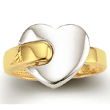 
14k Two-Tone Heart Shaped Ring
